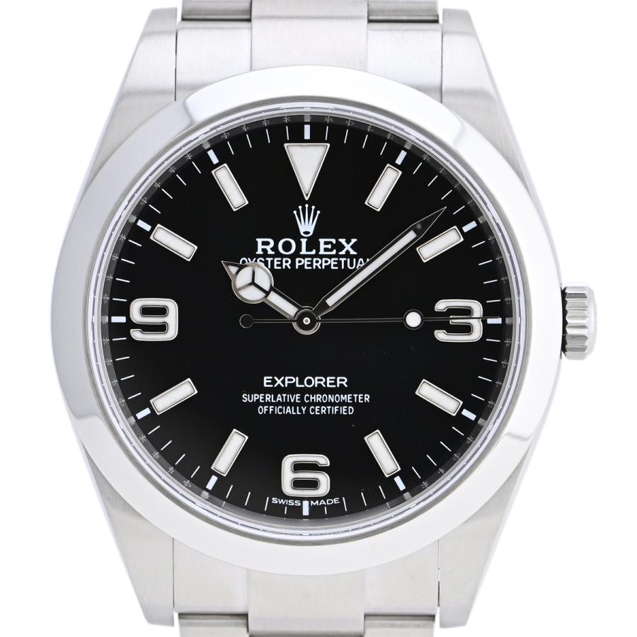 ロレックス ROLEX エクスプローラー1 ランダム品番 214270 腕時計 SS 自動巻き ブラック メンズ 中古  ラッピング可｜kaipre