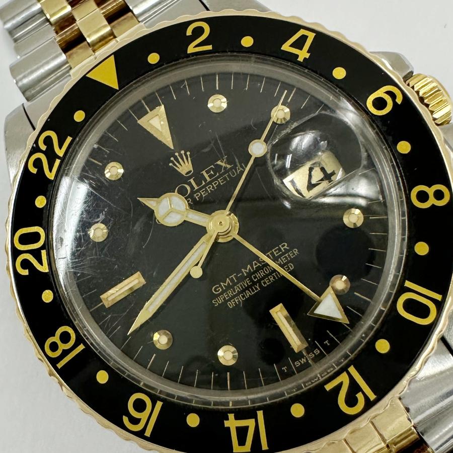 ROLEX ロレックス 16753 Gmt Master GMTマスター ブラック コンビ フジツボ 自動巻き J54301｜asu-taba｜05