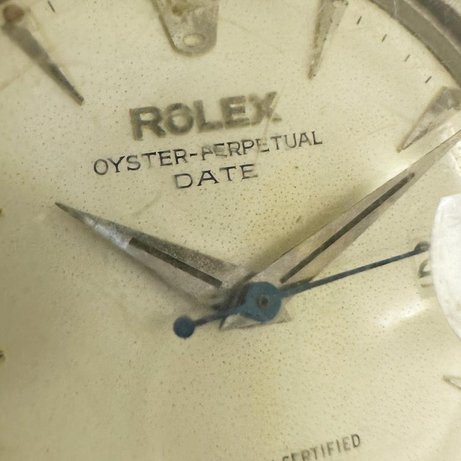 ROLEX ロレックス 6535 Oyster Perpetual Date オイスターパーペチュアルデイト シルバー 1950年代 自動巻き J54｜asu-taba｜10